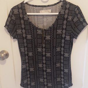 Black and White No Boundaries T Shirt